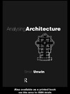 Analysing Architecture